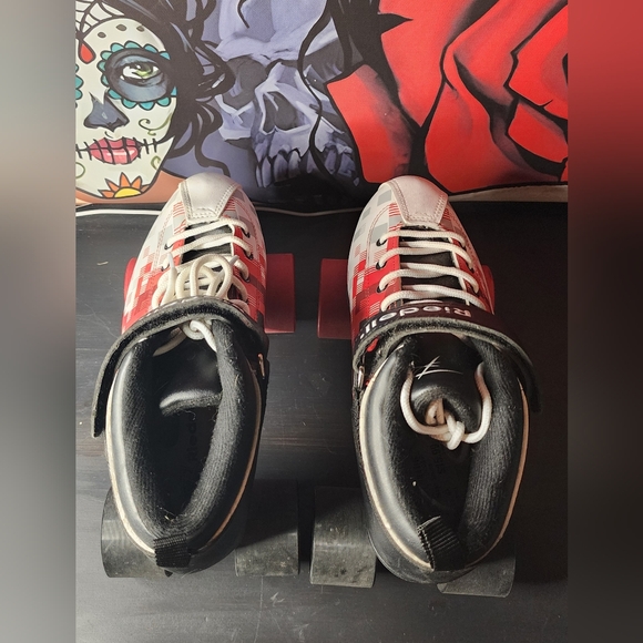 Riedell Dart Pixel Roller Skate Size 8 Indoor Performance Skates Unisex - Picture 4 of 7